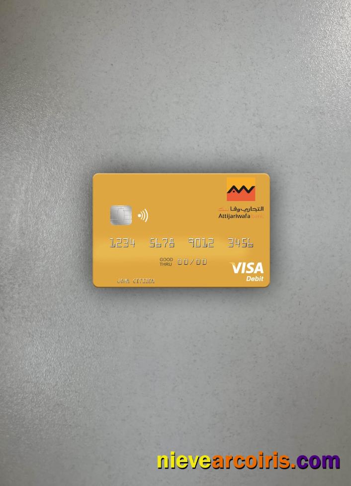 Morocco Attijariwafa Bank visa debit card photolook